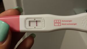 Schwacher schwangerschaftstest